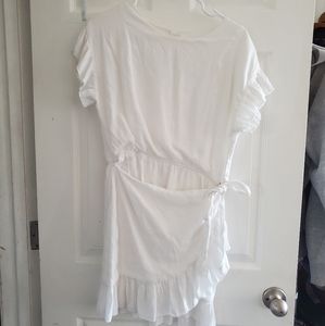 Etophe Studios White Wrap Dress